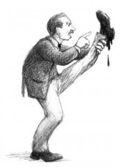 Un Pied dans le crime, visuel Marc Daniau, Théâtre de la Commune Un Pied dans le crime, visuel Marc Daniau, Théâtre de la Commune